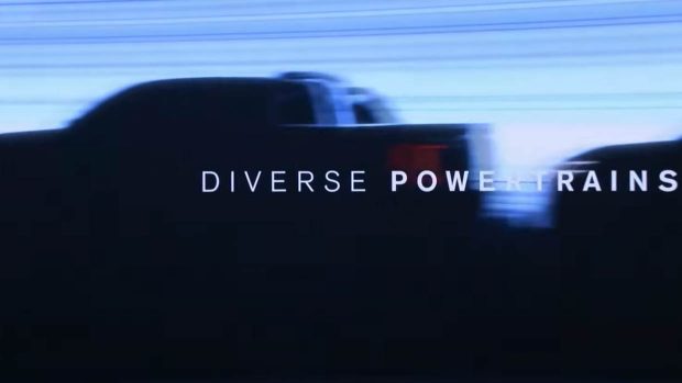 2026 Nissan Navara blur teaser shot